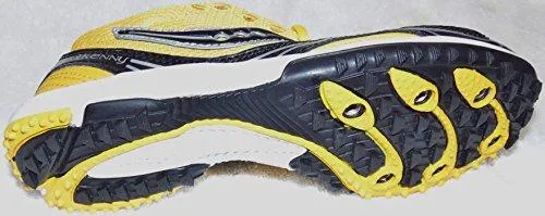 Kilkenny Xc2 Running Track Spike Shoes Yellow/Black 5.5