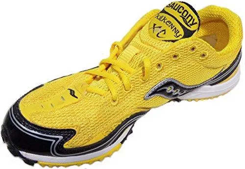 Kilkenny Xc2 Running Track Spike Shoes Yellow/Black 5.5